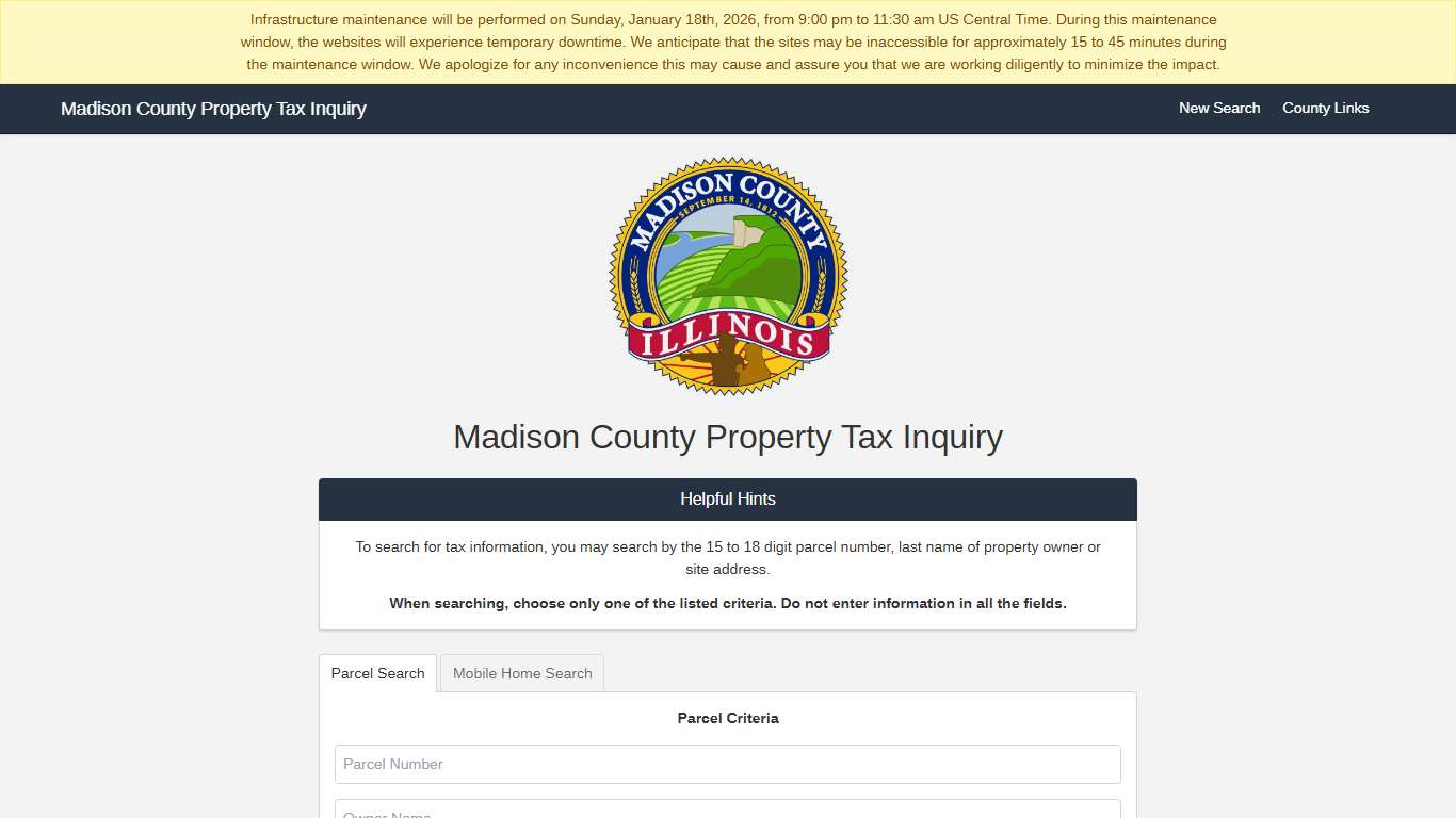 Madison County Property Tax Inquiry