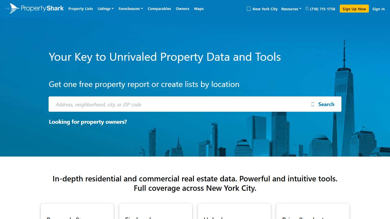 PropertyShark - Property Data and Research Tools